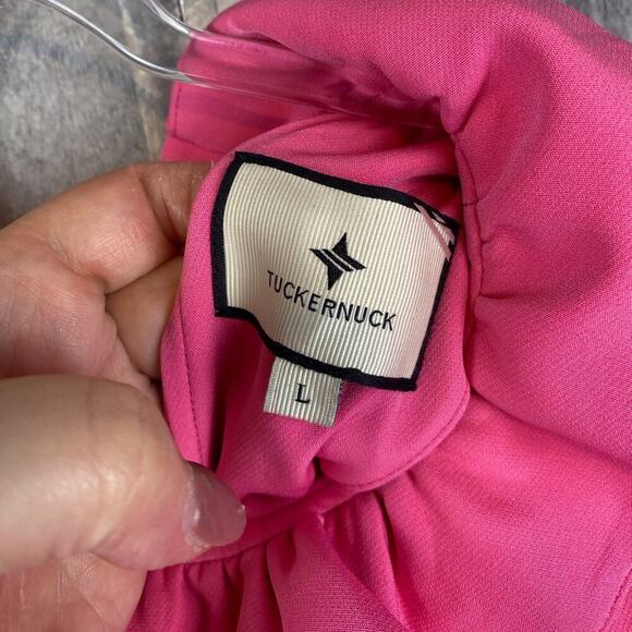 TUCKERNUCK Hot Pink Daphne Dress Size Large. - Picture 11 of 16